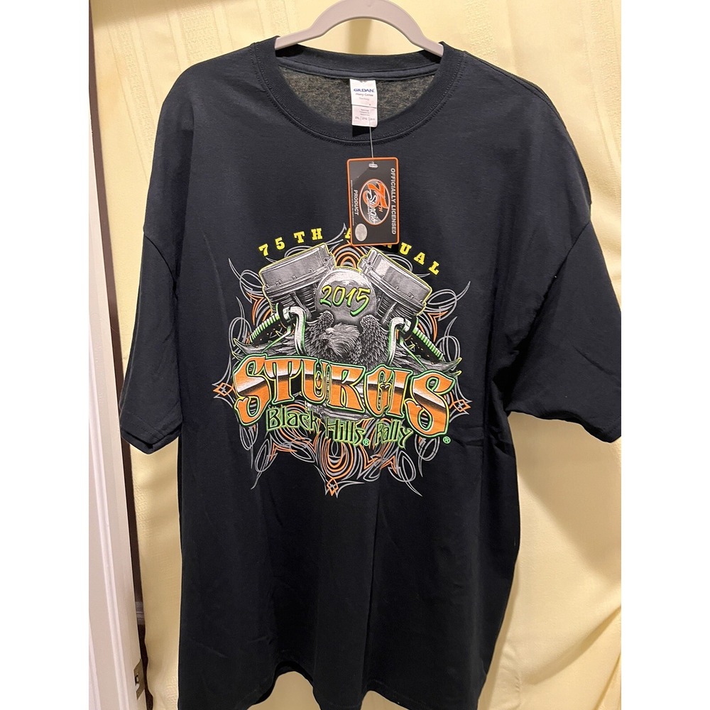 Legendary Sturgis 2015 75th Annual Motor Classic South Dakota T Shirt Size‎ 2XL
